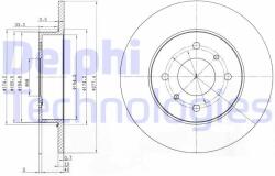 DELPHI Disc frana DELPHI BG3764 (BG3764) - automobilus