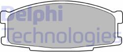DELPHI set placute frana, frana disc DELPHI LP981 (LP981)