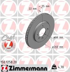 ZIMMERMANN Disc frana ZIMMERMANN COAT Z 150.1258. 20 (150.1258.20)