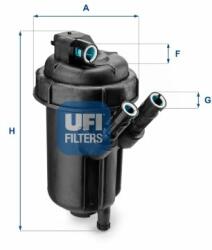 UFI filtru combustibil UFI 55.116. 00 - automobilus