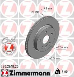ZIMMERMANN Disc frana ZIMMERMANN COAT Z 430.2618. 20 (430.2618.20)