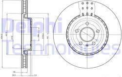 DELPHI Disc frana DELPHI BG9110C (BG9110C) - automobilus
