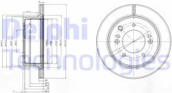 DELPHI Disc frana DELPHI BG3859 (BG3859) - automobilus
