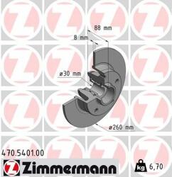 ZIMMERMANN Disc frana ZIMMERMANN 470.5401. 00