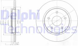DELPHI Disc frana DELPHI BG4247 (BG4247) - automobilus