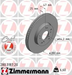 ZIMMERMANN Disc frana ZIMMERMANN COAT Z 280.3187. 20 (280.3187.20)