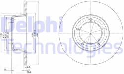 DELPHI Disc frana DELPHI BG2297 (BG2297) - automobilus
