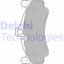 DELPHI set placute frana, frana disc DELPHI LP2232 (LP2232)
