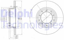 DELPHI Disc frana DELPHI BG3982C (BG3982C) - automobilus
