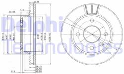 DELPHI Disc frana DELPHI BG2367 (BG2367)