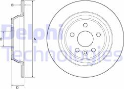 DELPHI Disc frana DELPHI BG4804C (BG4804C) - automobilus