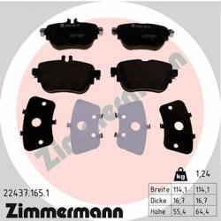ZIMMERMANN set placute frana, frana disc ZIMMERMANN 22437.165. 1 (22437.165.1)