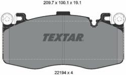 TEXTAR set placute frana, frana disc TEXTAR Q+ 2219401 (2219401)