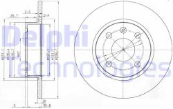 DELPHI Disc frana DELPHI BG3771 (BG3771) - automobilus