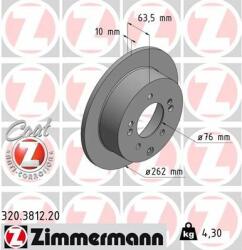 ZIMMERMANN Disc frana ZIMMERMANN COAT Z 320.3812. 20 (320.3812.20)
