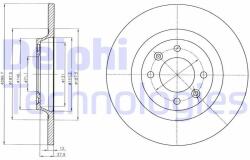 DELPHI Disc frana DELPHI BG4322