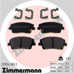 ZIMMERMANN set placute frana, frana disc ZIMMERMANN 22934.180. 2
