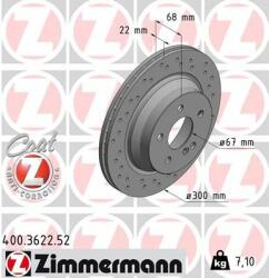 ZIMMERMANN Disc frana ZIMMERMANN SPORT Z 400.3622. 52 (400.3622.52)