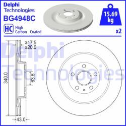 DELPHI Disc frana DELPHI BG4948C