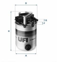 UFI filtru combustibil UFI 24.095. 00 (24.095.00)