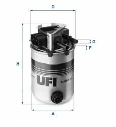 UFI filtru combustibil UFI 24.095. 00 - automobilus