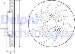 DELPHI Disc frana DELPHI BG9189C (BG9189C)