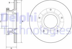 DELPHI Disc frana DELPHI BG4784C (BG4784C) - automobilus