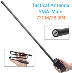 Abbree Antena tactical ABBREE 72 cm pentru statii Baofeng UV-5R UV-82 888’s etc Statii radio