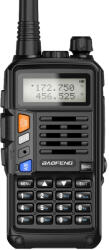 Baofeng Statie radio portabila emisie receptie 10W, Walkie Talkie, Baofeng UV-S9 PLUS, Casca cu microfon originala, 2 antene Statii radio