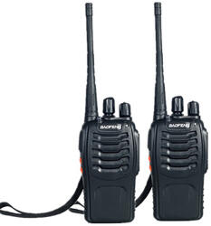 Baofeng Set doua statii radio portabile Baofeng BF-888S, programate in 16 canale PMR, Walkie Talkie, emisie-receptie