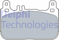 DELPHI set placute frana, frana disc DELPHI LP3512 (LP3512)