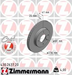 ZIMMERMANN Disc frana ZIMMERMANN 430.2637. 20