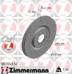 ZIMMERMANN Disc frana ZIMMERMANN SPORT Z 100.1240. 52 (100.1240.52)