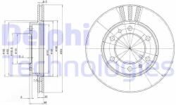 DELPHI Disc frana DELPHI BG2591 (BG2591) - automobilus