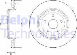 DELPHI Disc frana DELPHI BG9214C (BG9214C) - automobilus