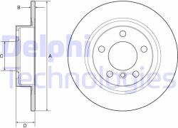 DELPHI Disc frana DELPHI BG4916C