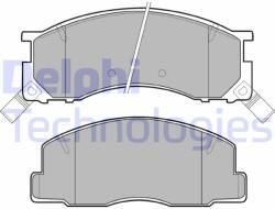 DELPHI set placute frana, frana disc DELPHI LP941