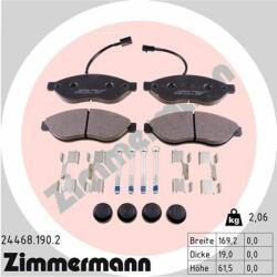 ZIMMERMANN set placute frana, frana disc ZIMMERMANN 24468.190. 2 (24468.190.2)