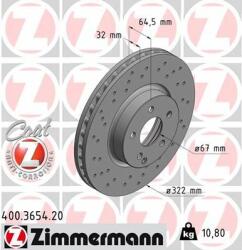 ZIMMERMANN Disc frana ZIMMERMANN COAT Z 400.3654. 20 (400.3654.20)