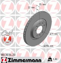 ZIMMERMANN Disc frana ZIMMERMANN COAT Z 180.3034. 20 (180.3034.20)