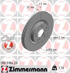 ZIMMERMANN Disc frana ZIMMERMANN COAT Z 280.3184. 20 (280.3184.20)