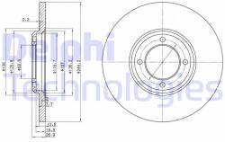 DELPHI Disc frana DELPHI BG2061 (BG2061)