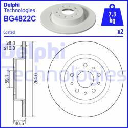 DELPHI Disc frana DELPHI BG4822C