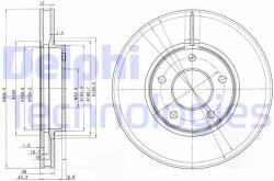 DELPHI Disc frana DELPHI BG3547 (BG3547)