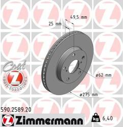 ZIMMERMANN Disc frana ZIMMERMANN 590.2589. 20