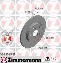 ZIMMERMANN Disc frana ZIMMERMANN COAT Z 590.2599. 20 (590.2599.20)