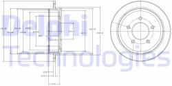 DELPHI Disc frana DELPHI BG4121 (BG4121)