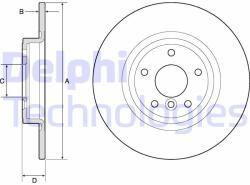 DELPHI Disc frana DELPHI BG4766C (BG4766C) - automobilus