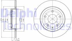 DELPHI Disc frana DELPHI BG4534C (BG4534C) - automobilus