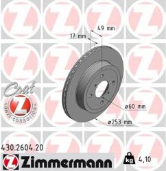 ZIMMERMANN Disc frana ZIMMERMANN 430.2604. 20